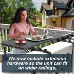 GDLF Adjustable Outdoor Bar Table with Ice Bucket