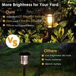 8 Pack Waterproof LED Solar Pathway Lights