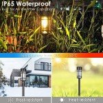 8 Pack Waterproof LED Solar Pathway Lights