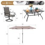 Sophia & William 8-Piece Outdoor Dining Set
