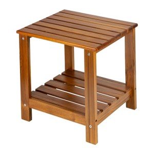 Utoplike Double Layer Teak Side Table