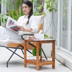 Utoplike Double Layer Teak Side Table