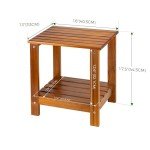 Utoplike Double Layer Teak Side Table