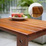 Utoplike Double Layer Teak Side Table