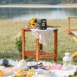 Utoplike Double Layer Teak Side Table
