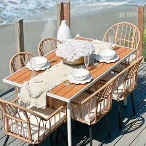 7-Piece Rattan Patio Dining Set for Outdoors