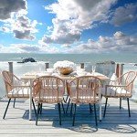 7-Piece Rattan Patio Dining Set for Outdoors