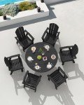 5-Piece Outdoor Patio Dining Set with Umbrella Hole