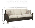 Ashley Paradise Trail Outdoor Patio Sofa Set