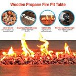 SereneLife 54" Outdoor Propane Fire Pit Table