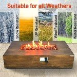 SereneLife 54" Outdoor Propane Fire Pit Table