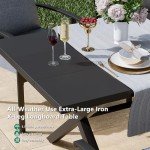 9-Piece Outdoor Dining Set with Swivel Chairs