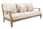 Martinique Natural & White Outdoor Patio Sofa