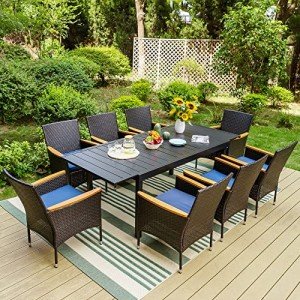 Sophia & William 9-Piece Expandable Patio Dining Set