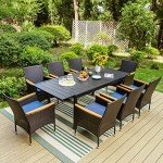 Sophia & William 9-Piece Expandable Patio Dining Set