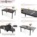 Sophia & William 9-Piece Expandable Patio Dining Set