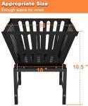 Portable 17-Inch Outdoor Fire Pit for Camping
