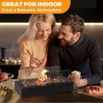 Portable Rectangle Fire Pit with S'mores Kit