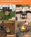 Portable 17-Inch Outdoor Fire Pit for Camping