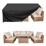 Heavy Duty Waterproof Patio Furniture Covers (Black)
