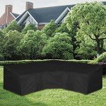 Waterproof V-Shaped Sectional Sofa Cover, Black