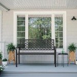 Xalvora 50" Weatherproof Outdoor Garden Bench