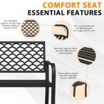 Xalvora 50" Weatherproof Outdoor Garden Bench