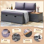 Greesum Outdoor Sectional Sofa and Chaise Lounge Set