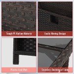 9-Piece Space-Saving Outdoor Patio Furniture Set
