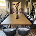 14-Piece Purple Leaf Patio Dining Set with Cushions