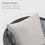 14-Piece Purple Leaf Patio Dining Set with Cushions