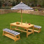 KidKraft Kids Outdoor Patio Table with Umbrella