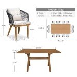 14-Piece Purple Leaf Patio Dining Set with Cushions