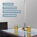 Gotland 10-Piece Rattan Patio Dining Set - Blue