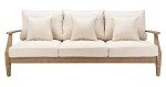Martinique Natural & White Outdoor Patio Sofa