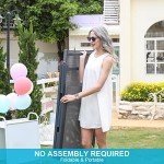 ULAND Adjustable Aluminum Chaise Lounge Set of 2