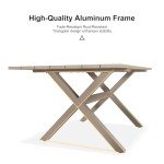 9-Piece Purple Leaf Patio Dining Set