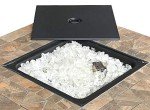 Hiland 40,000 BTU Square Propane Fire Pit