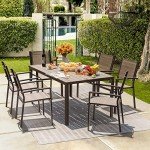 Homall 7-Piece Outdoor Dining Set with Chairs