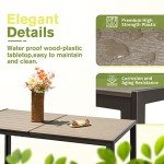 Homall 7-Piece Outdoor Dining Set with Chairs