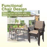 Homall 7-Piece Outdoor Dining Set with Chairs