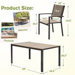 Homall 7-Piece Outdoor Dining Set with Chairs