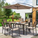 Homall 7-Piece Outdoor Dining Set with Chairs