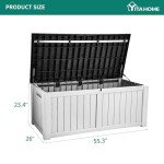 YITAHOME 120 Gallon Outdoor Storage Deck Box
