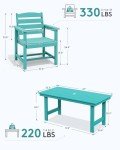 7-Piece Outdoor Patio Dining Set with Umbrella Hole