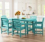 7-Piece Outdoor Patio Dining Set with Umbrella Hole