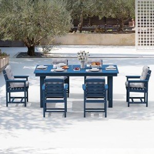 6-Person Outdoor Dining Set with Cushions