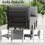 14-Piece Modular Outdoor Patio Furniture Set