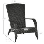 Comfortable Cream Adirondack Patio Chair with Cushions