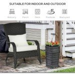 Comfortable Cream Adirondack Patio Chair with Cushions